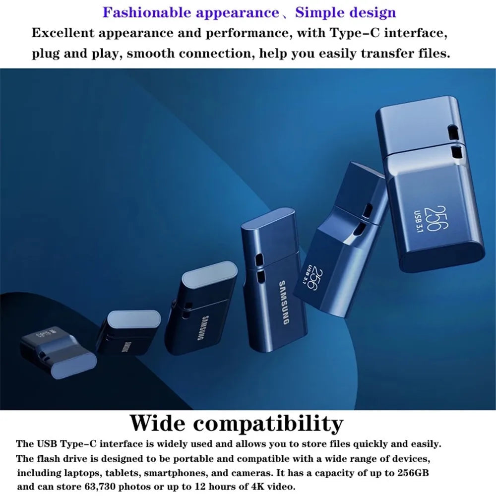 Typ-C USB-Stick 256GB USB 3.1 Schnell