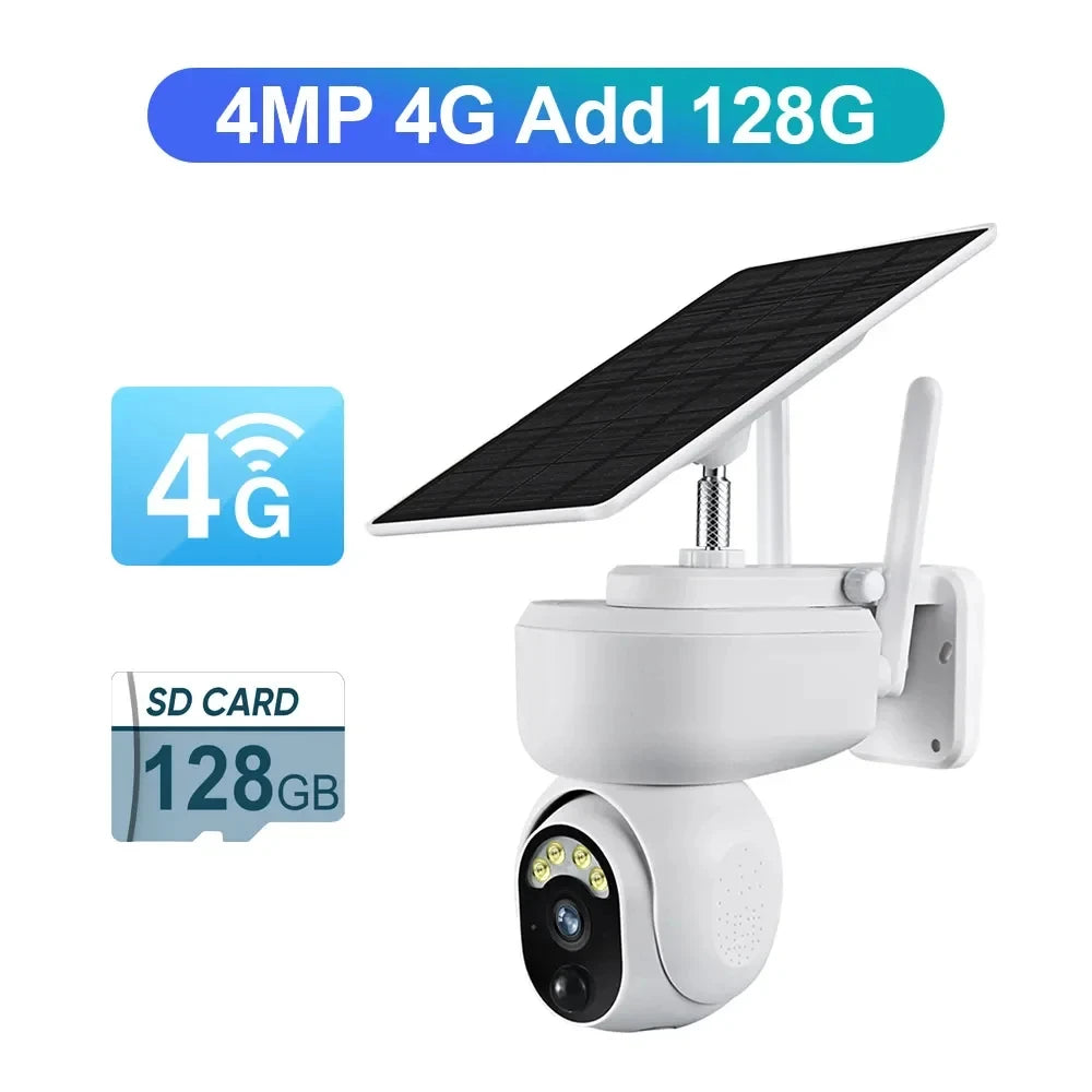 4G Solar Überwachungskamera 2K WLAN Outdoor Sicherheit