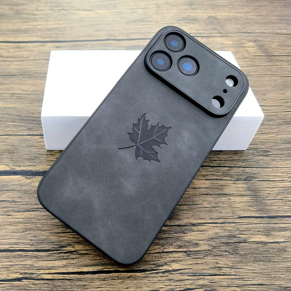 Luxuriöse Lederhülle für iPhone 17 Pro Max