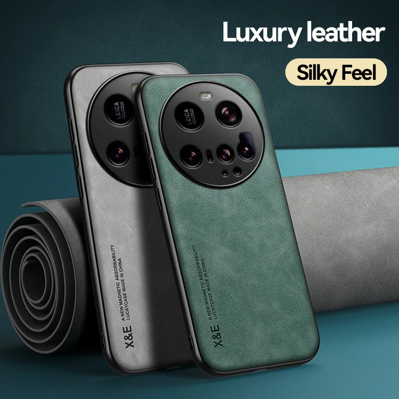 Magnetische Lederhülle Xiaomi 15 Ultra