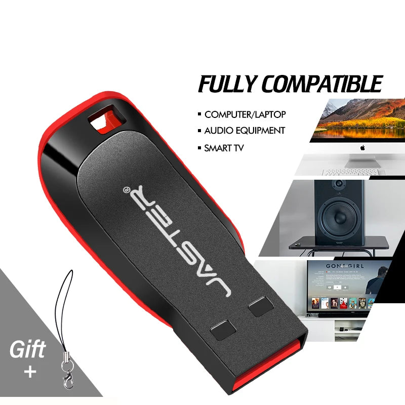 Rotes Logo USB 2.0 Flash-Laufwerk