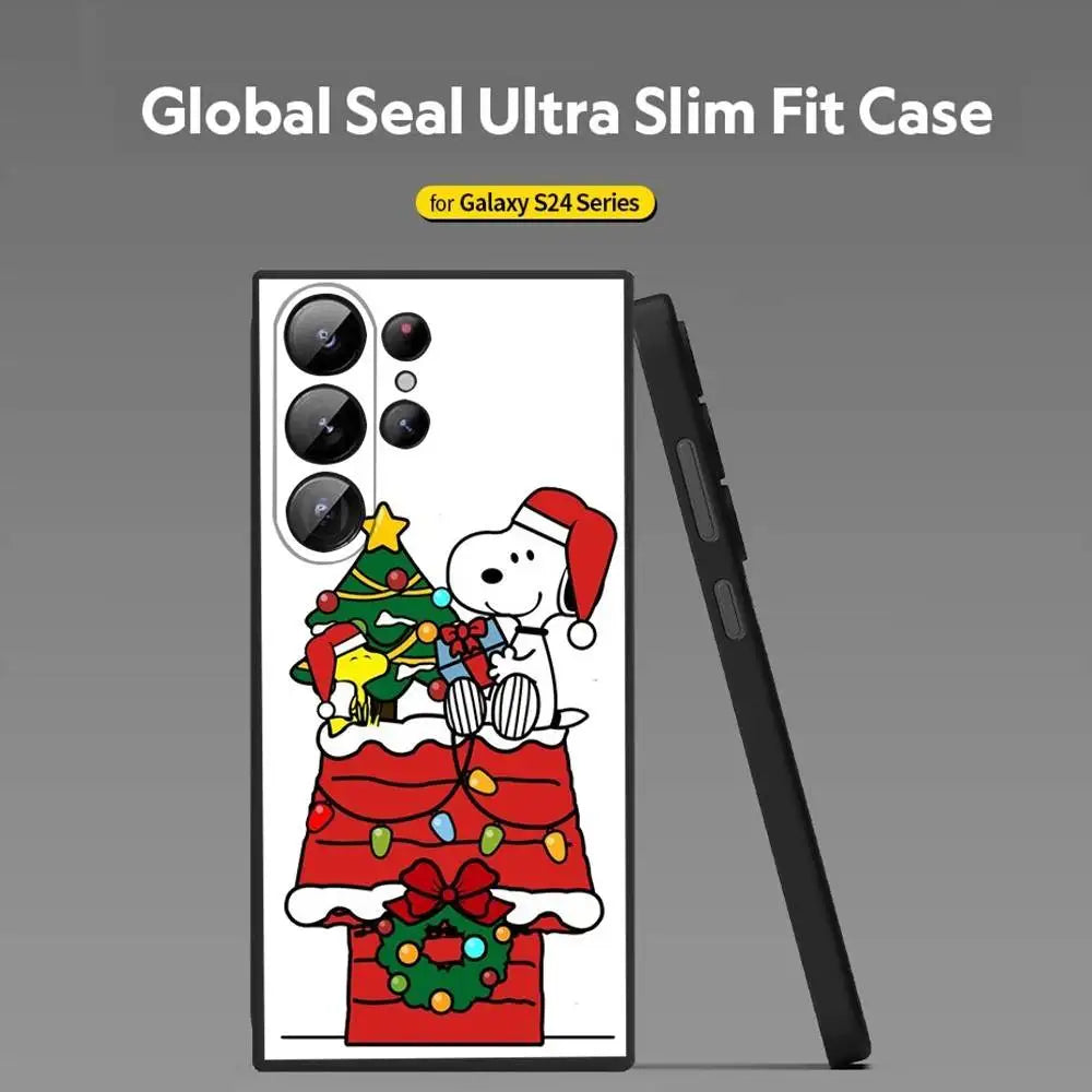 Cartoon Snoopy Weihnachts Handyhülle für Samsung S25