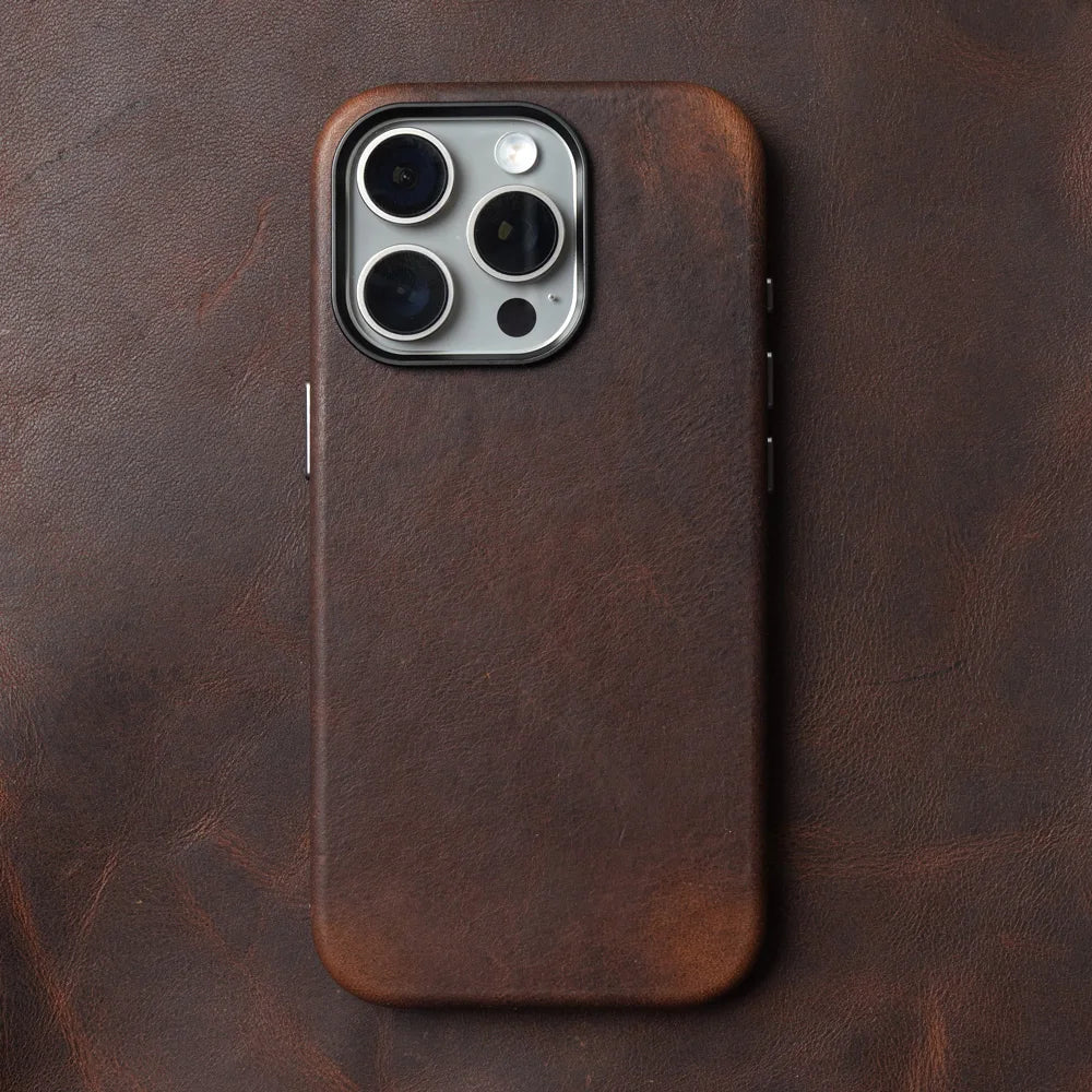 Echtleder Hülle magnetisch für iPhone 17 Serie