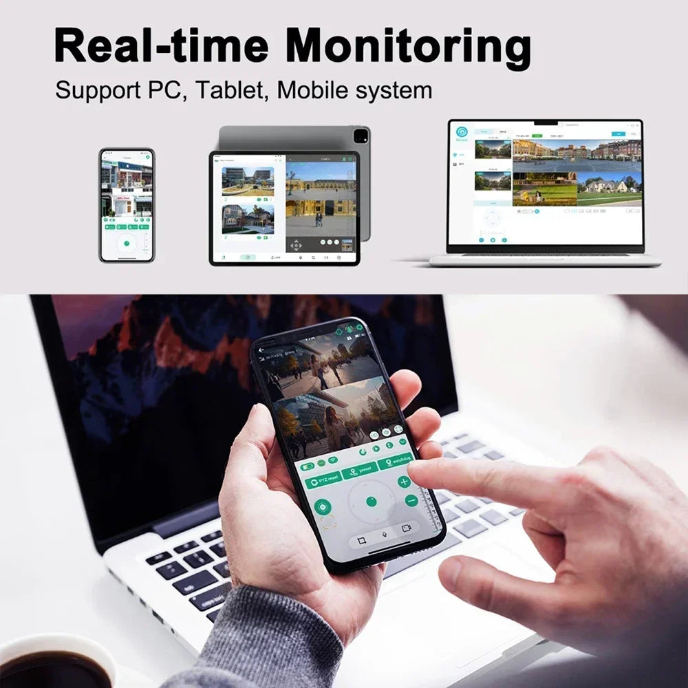 8MP WiFi Solar Dual-Kamera 20X Zoom Outdoor