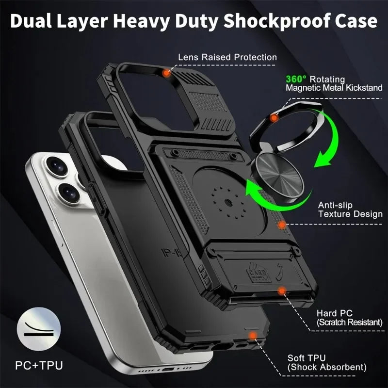 Magnetische iPhone Hülle mit Ringständer
