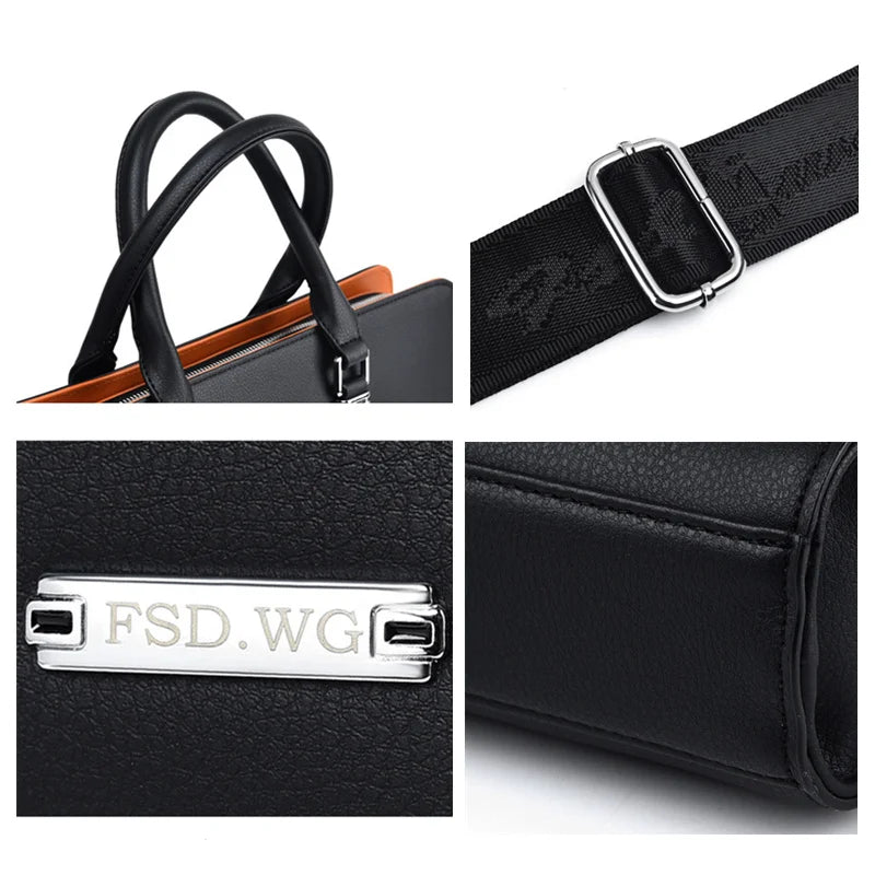 MOTAORA Echtleder Laptoptasche 14-15,6 Zoll