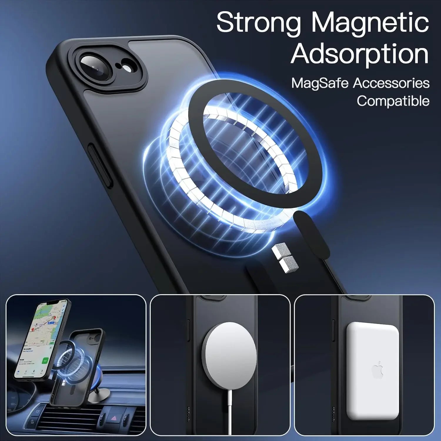 Magnetische Magsafe iPhone 16E Hülle