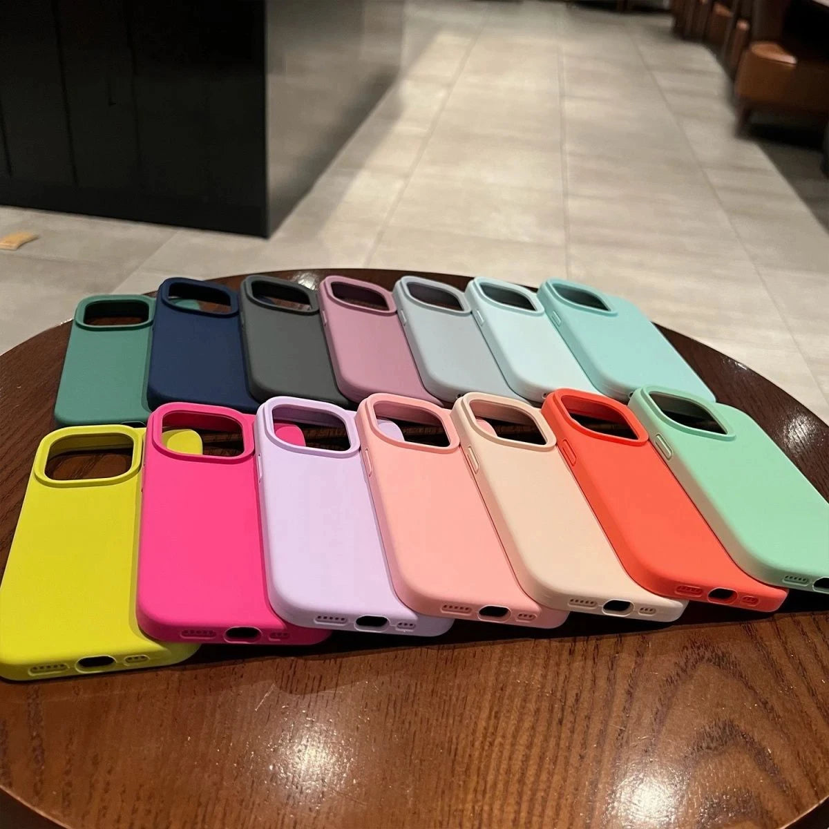 Flüssigsilikon Stoßfeste iPhone Hülle