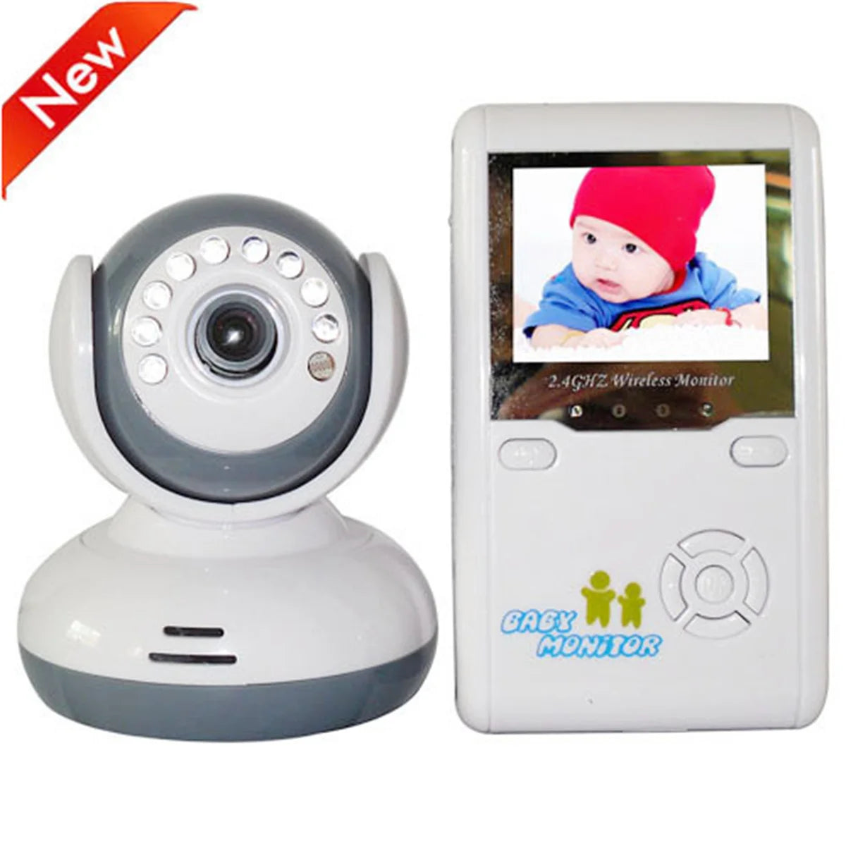 2.4 Zoll Baby Monitor Kamera PTZ Nachtsicht