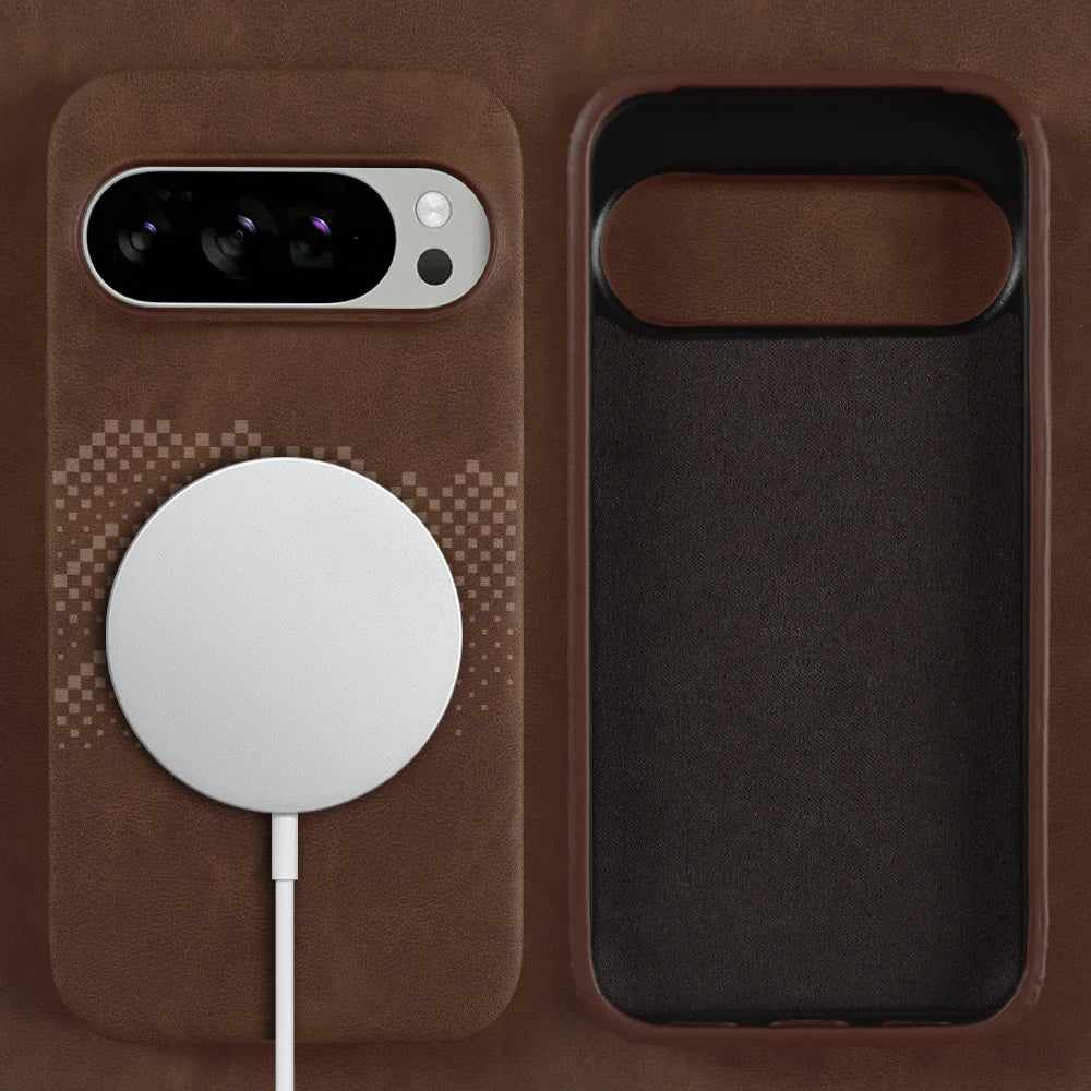 Premium Leder Magsafe Hülle für Google Pixel 10