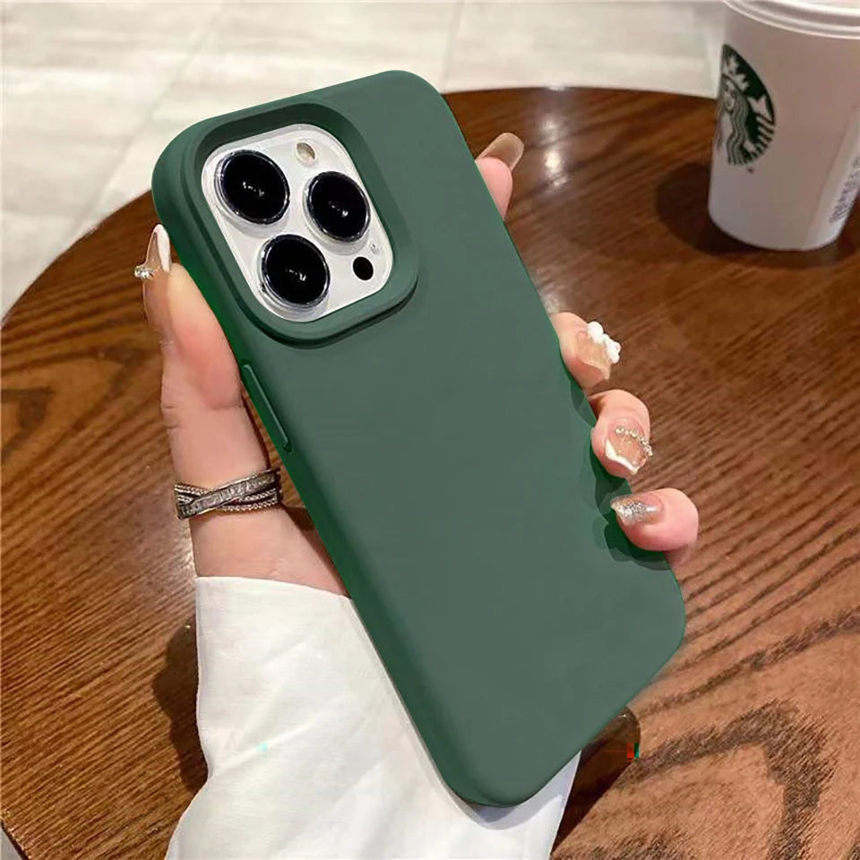 Flüssigsilikon Stoßfeste iPhone Hülle