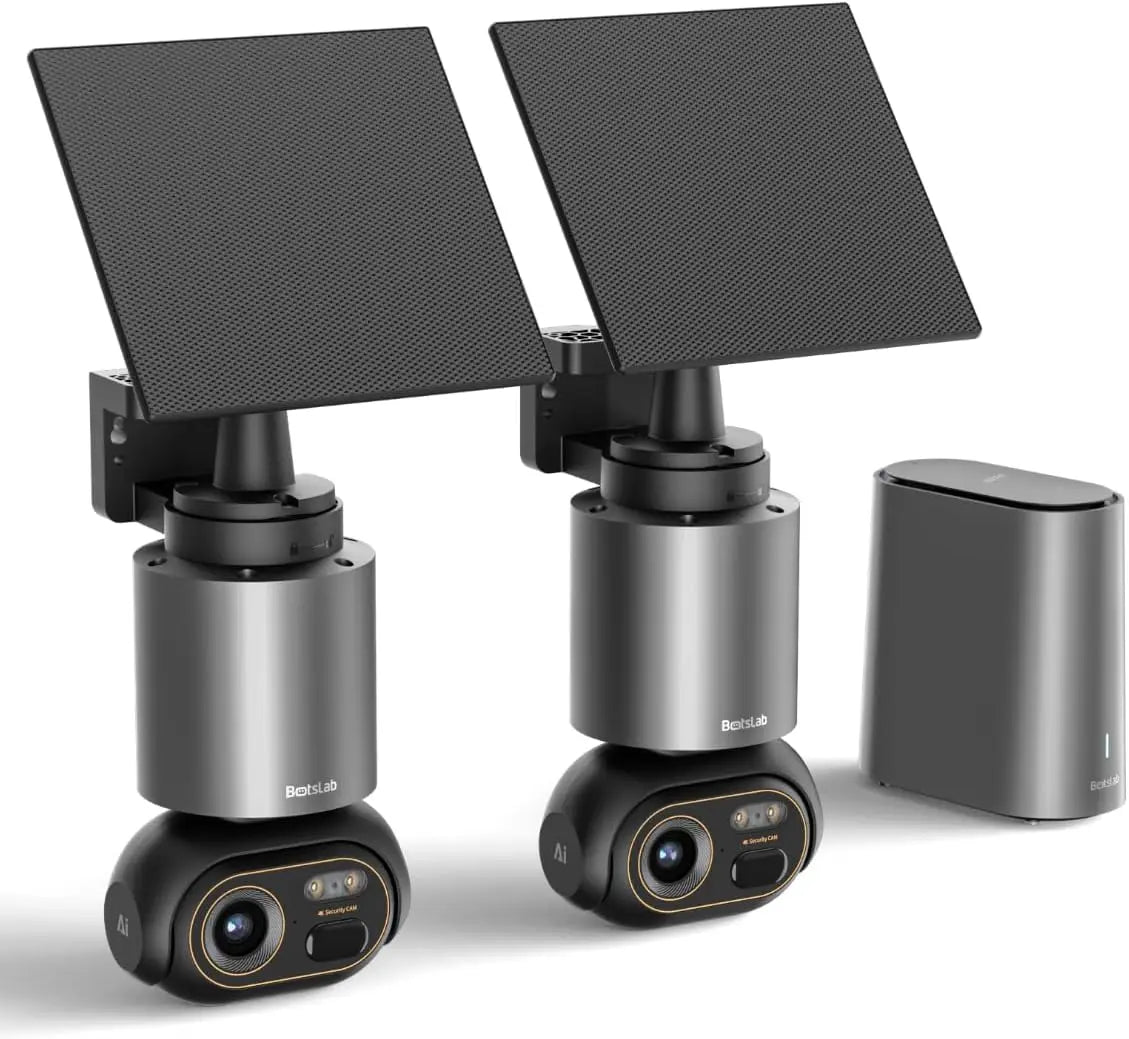 4K Solar WLAN Überwachungskamera mit KI und 360° PTZ