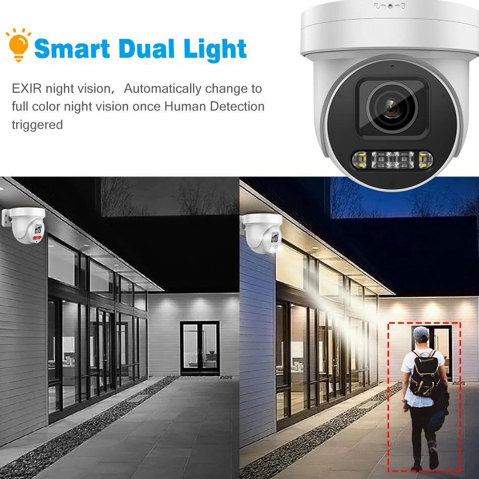 8MP PTZ IP Kamera 5X Zoom Outdoor mit POE