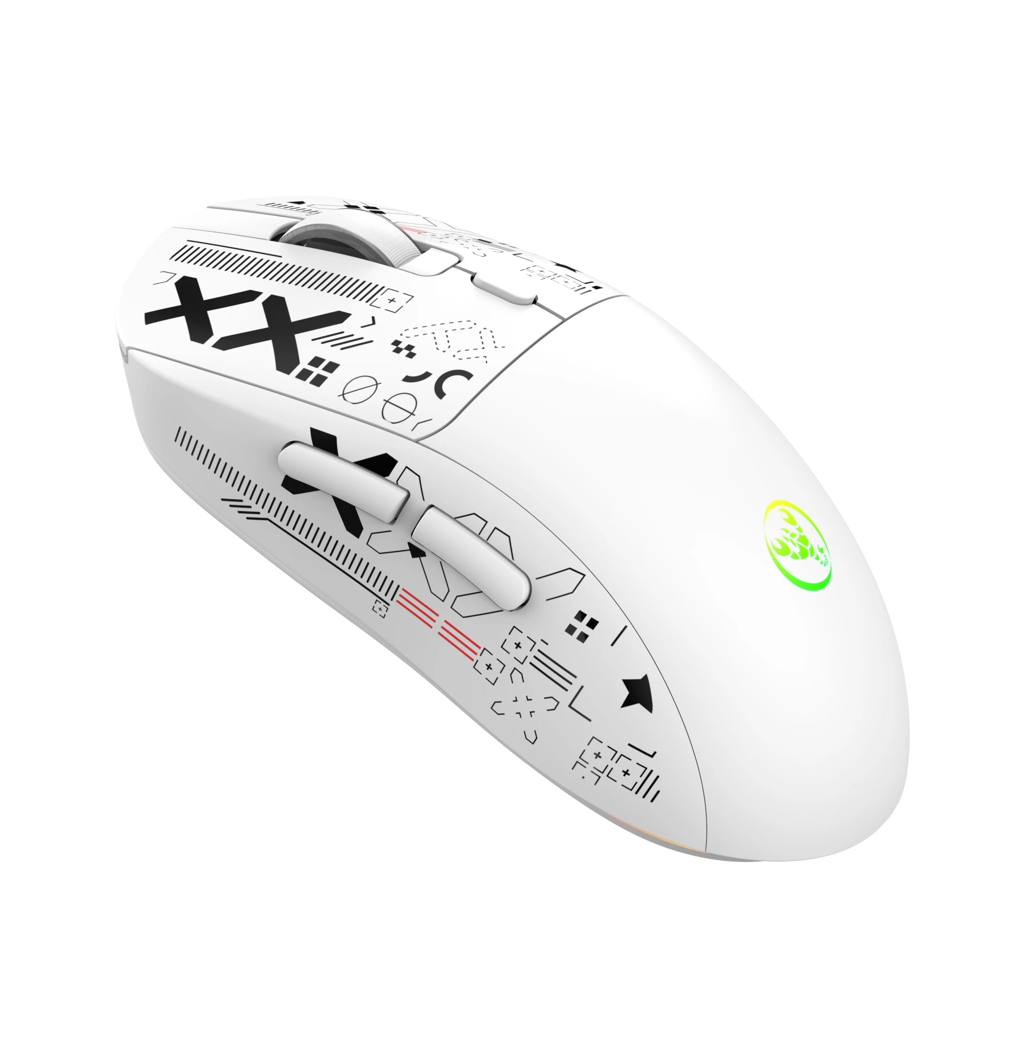 Kabellose RGB Gaming-Maus mit Magnet-Ladestation