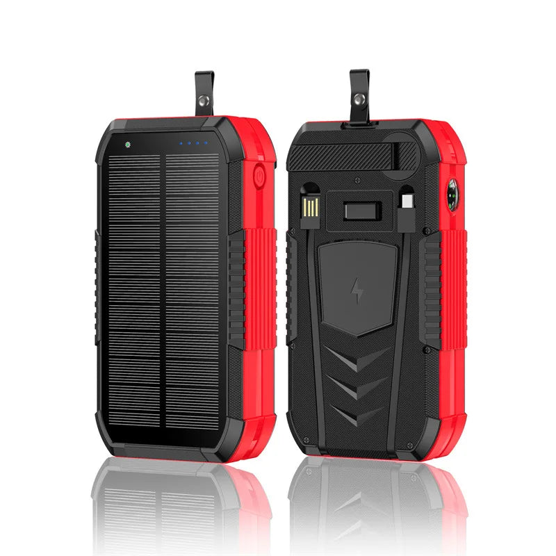 40000mAh Outdoor Powerbank mit Solar und Kurbel