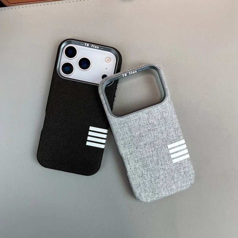 MagSafe Flachs Gewebe Hülle für iPhone 17 Pro Max