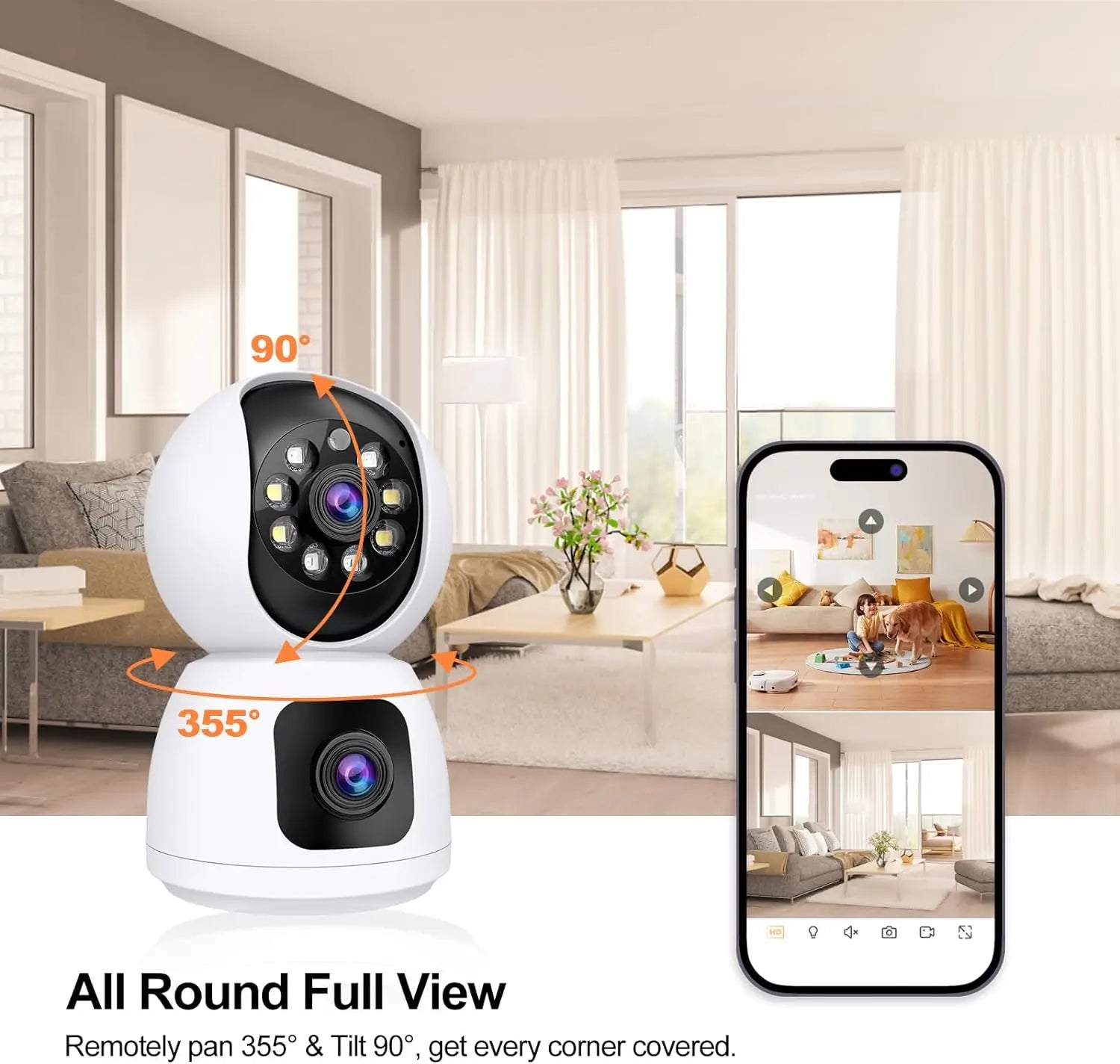 4K PTZ WLAN IP Kamera mit Dual Objektiv & Tracking
