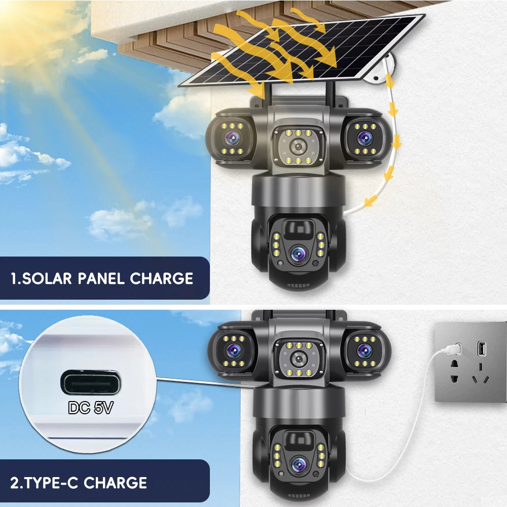 12MP 6K 4G Solar Überwachungskamera Outdoor