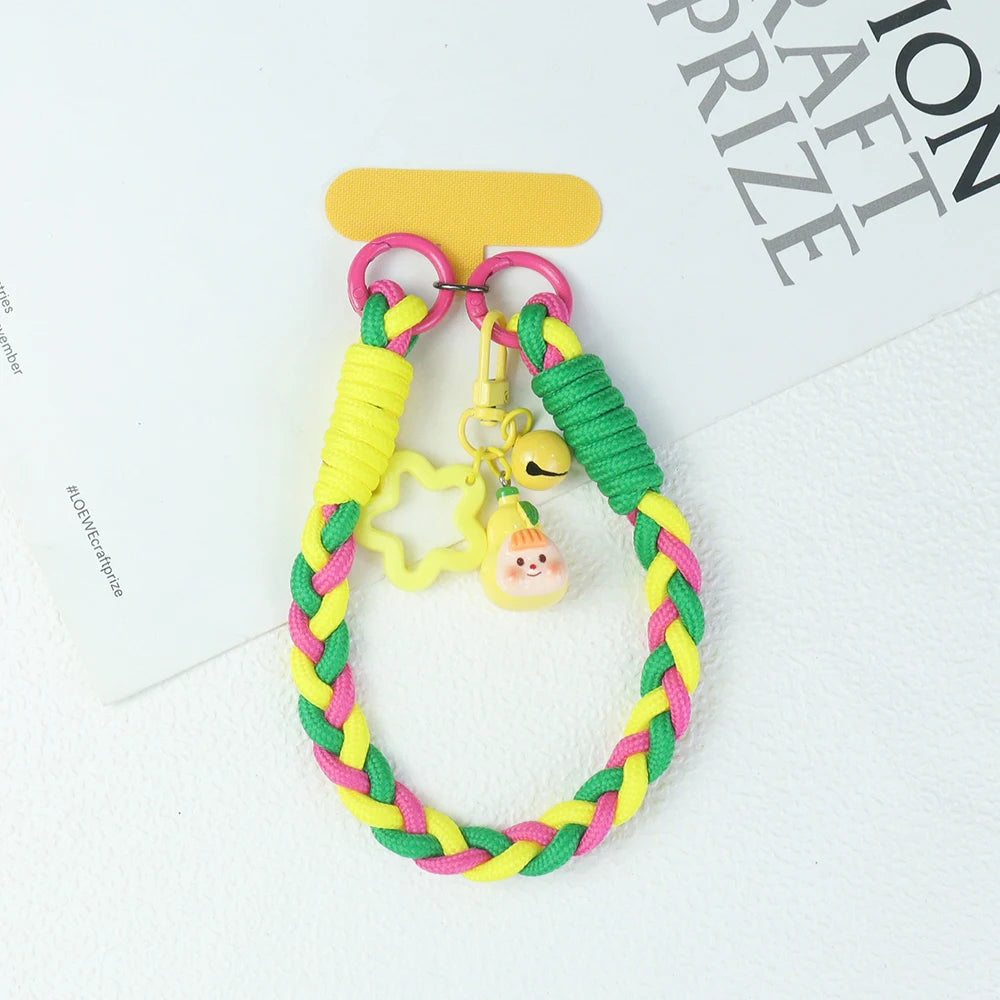 Kreative Cartoon-Handykette mit Obst-Motiv kurz