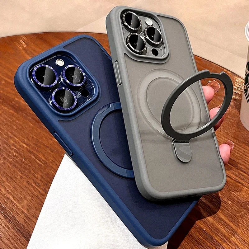 Luxuriöse Magsafe Ladehülle iPhone 11–15