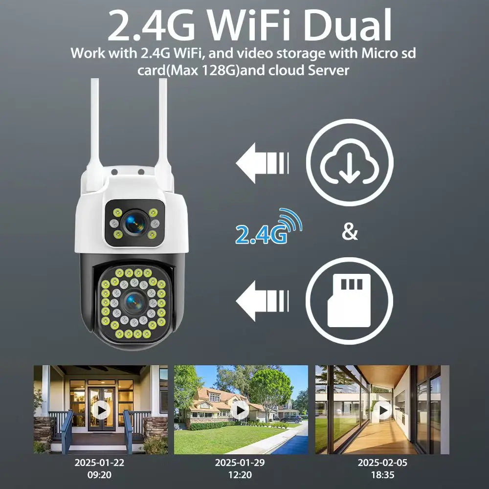 4K 8MP WLAN Überwachungskamera mit Auto-Tracking