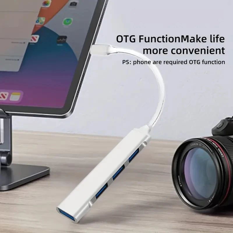 4-Port USB-C Hub 3.0/3.1 Adapter OTG