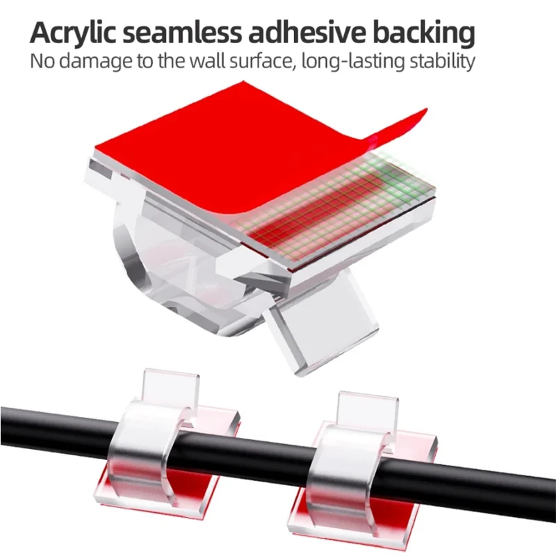 Selbstklebende Kabelclips 50 Stück Organizer