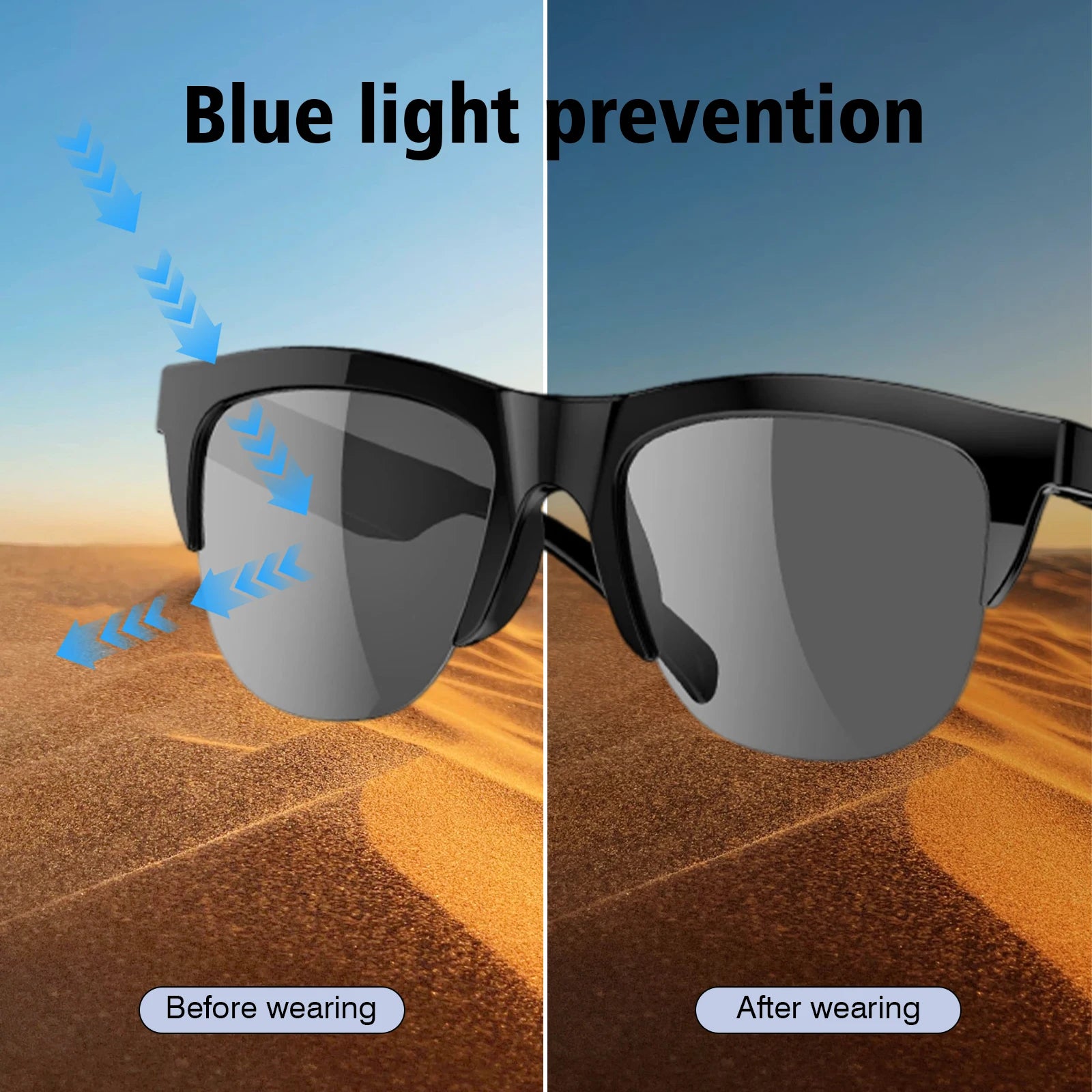 2025 Smarte Sonnenbrille mit Musik