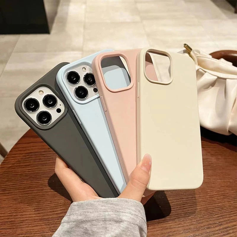 Flüssigsilikon Stoßfeste iPhone Hülle