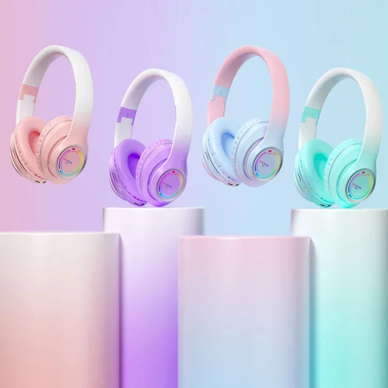 RGB Bluetooth Kabellose Kopfhörer Kinder