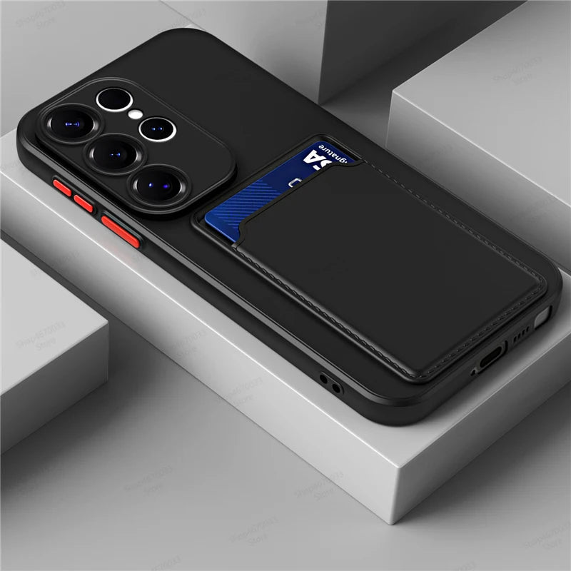 Silikonhülle mit Kartenfach Samsung