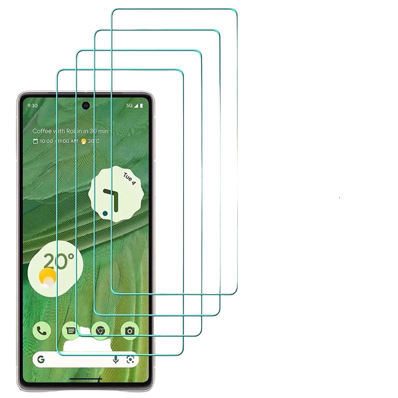 4er Set gehärtetes Glas für Google Pixel Displayschutz