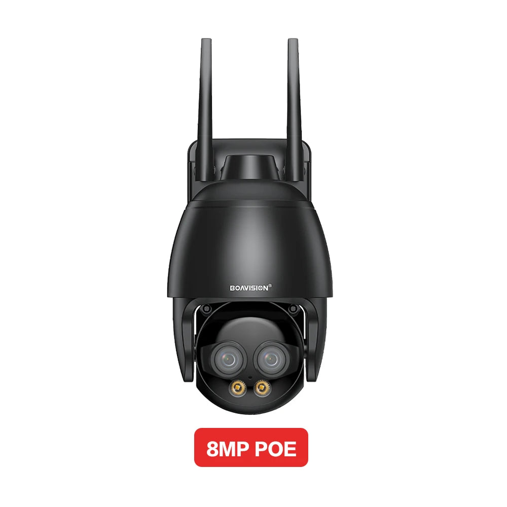 8MP Dual-Lens WLAN/4G/POE Kamera mit Auto-Tracking