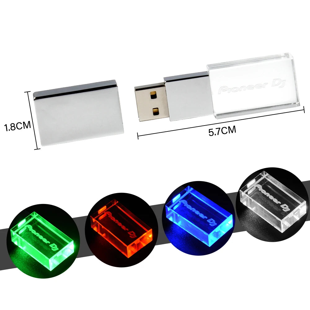 Buntes LED USB-Flash-Laufwerk 128 GB Highspeed