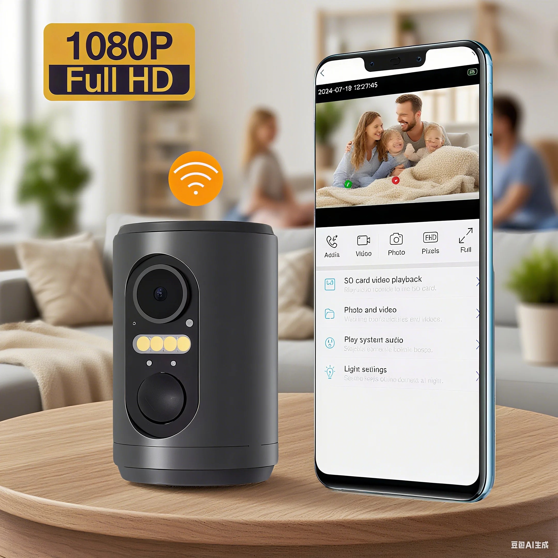 Mini WLAN IP Kamera mit Solar & Nachtsicht 2024