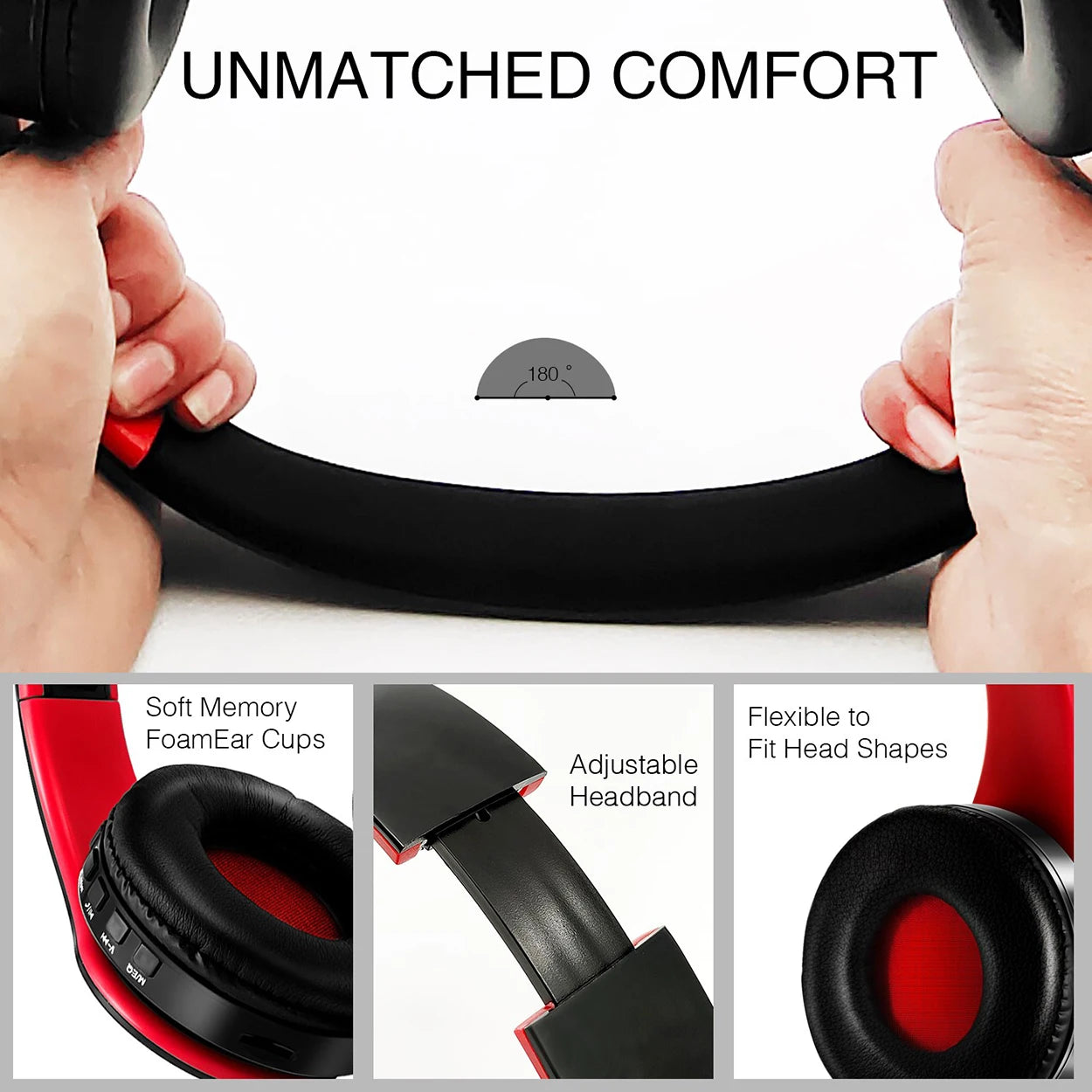 2025 Bluetooth Kopfhörer Over-Ear mit Mic