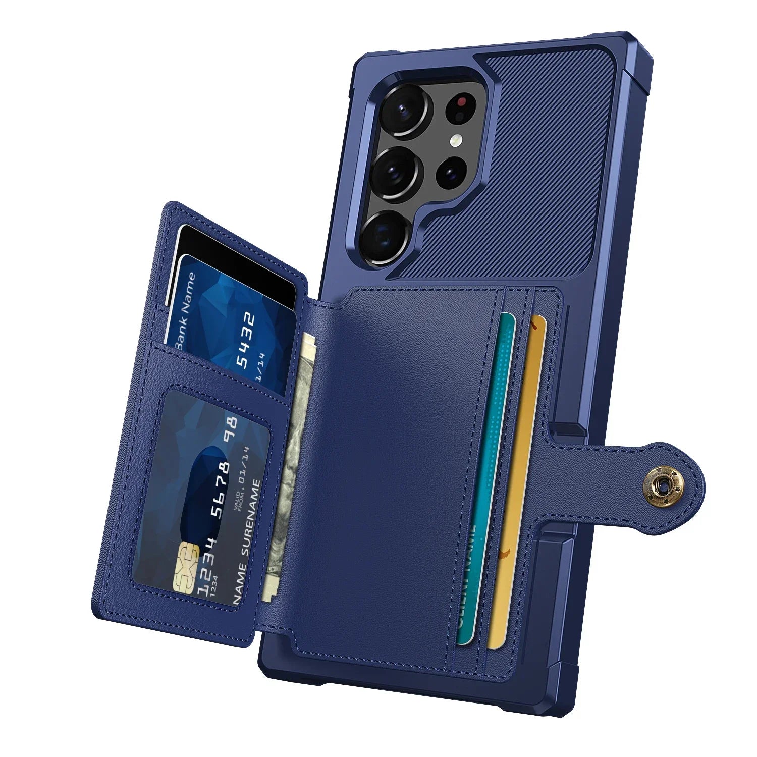 PU Leder Kartenetui Hülle für Galaxy S25/S24