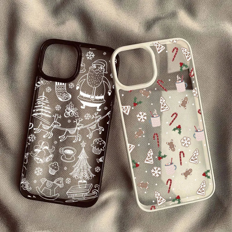 Schneeflocken Weihnachtsbaum Case für Samsung S25