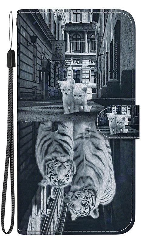 Stand Flip Wallet Hülle für Samsung Galaxy S25 Cartoon