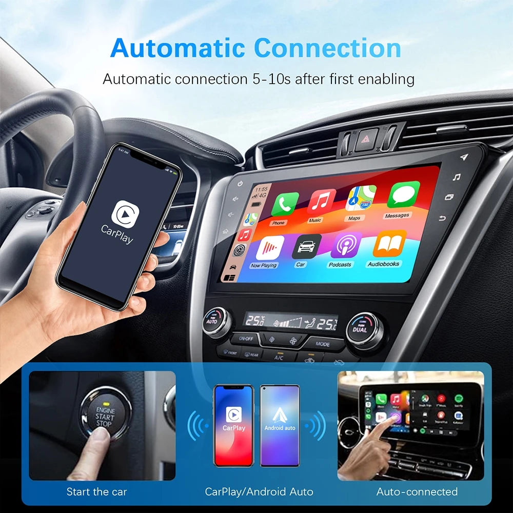 CarPlay Adapter 2in1 Wireless 5G WiFi 2025
