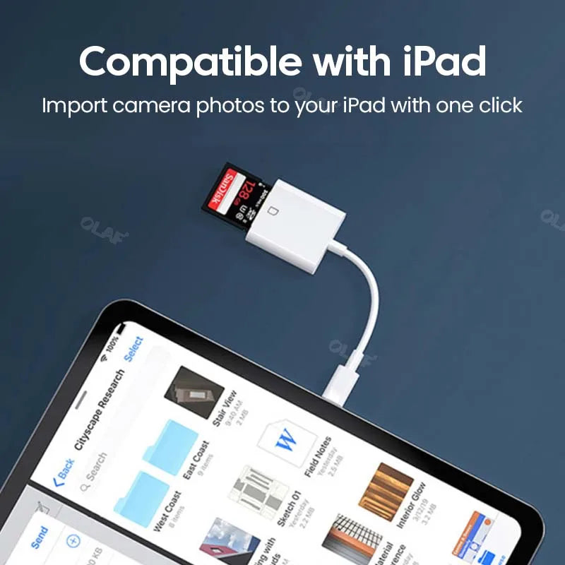 4-in-1 OTG Typ-C Lightning SD TF Kartenleser