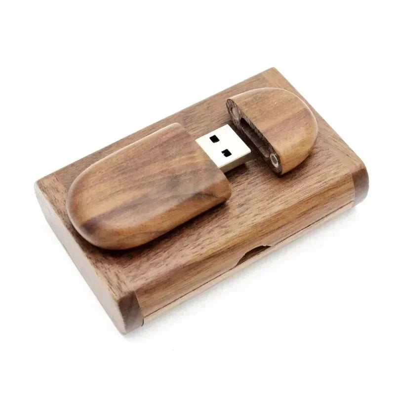 JASTER USB-Stick 2.0 128 GB Holz mit Logo
