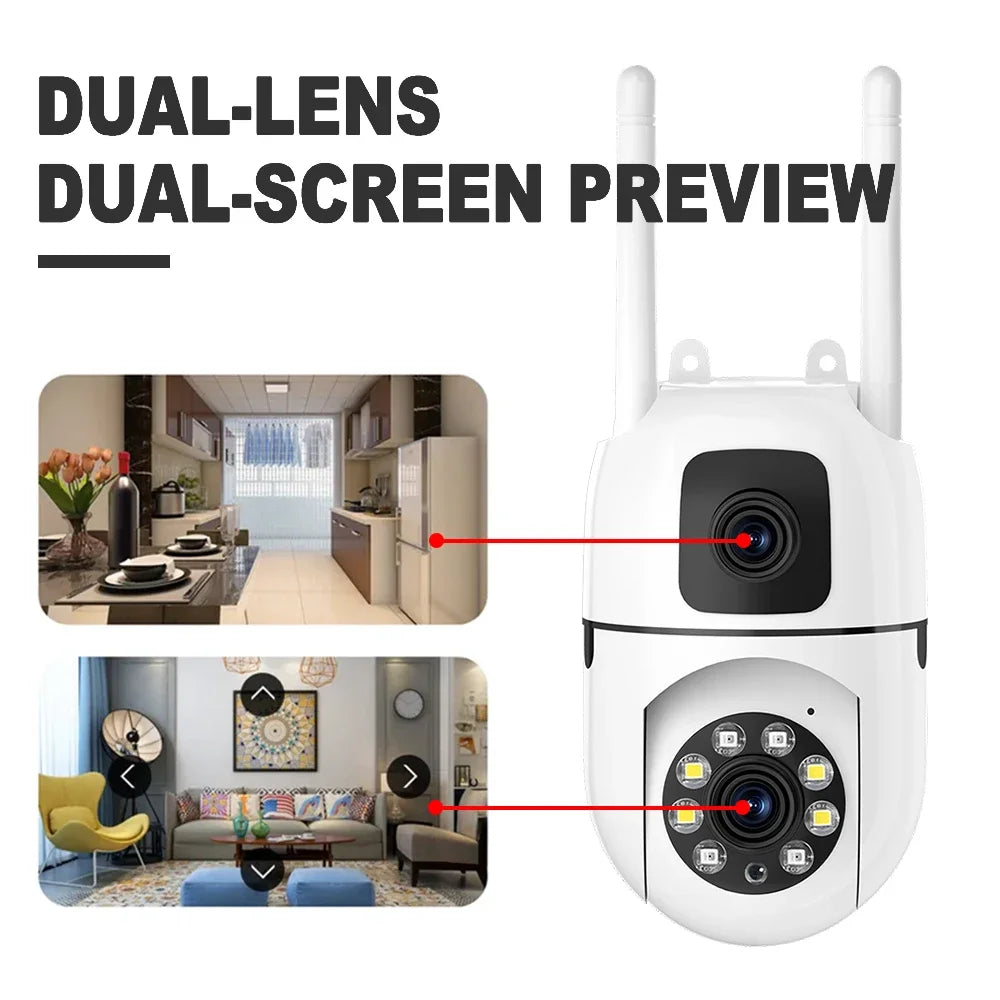 WiFi IP Kamera Dual Objektiv PTZ Indoor Monitor