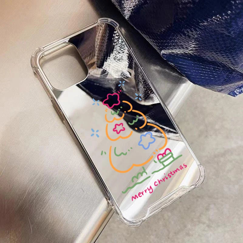 Weihnachtsbaum Stern Spiegel Handyhülle für S25