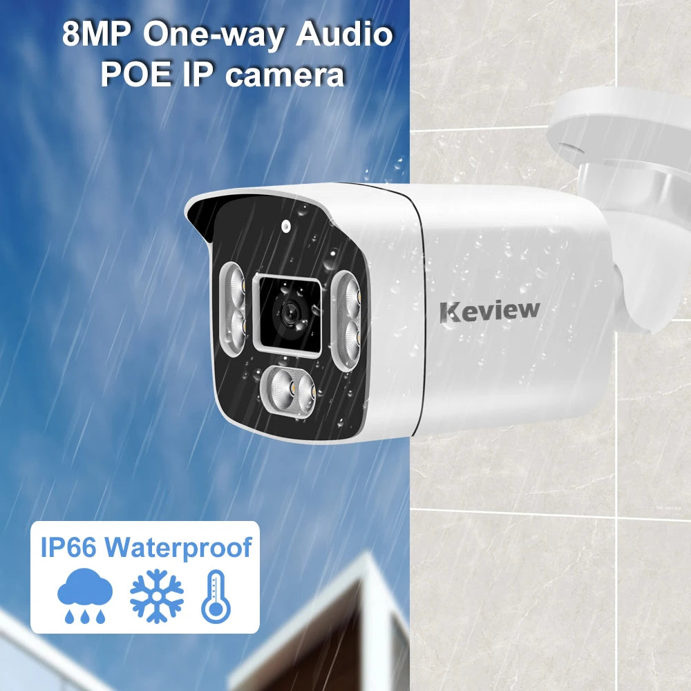 8MP 4K IP Überwachungskamera Outdoor