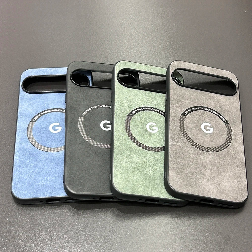 Magnetische Ledertasche Pixel 9 10 Pro