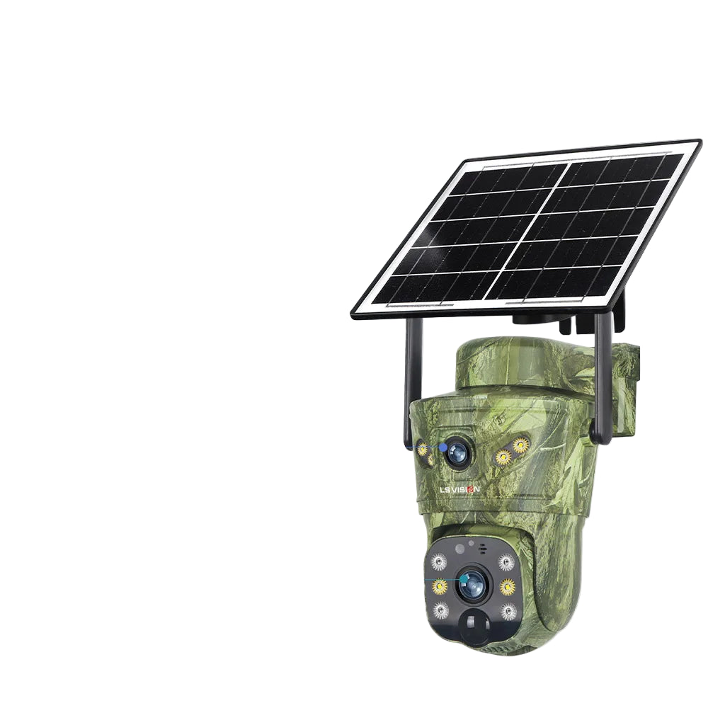 8MP 4G Solar Überwachungskamera mit Dual Bildschirmen