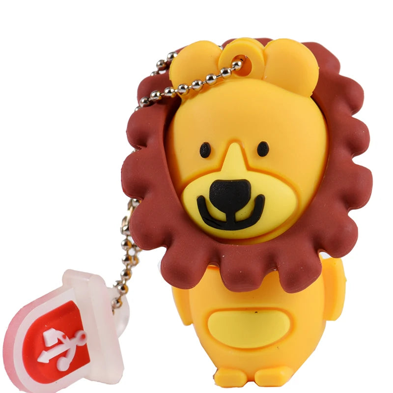 Niedliches Cartoon USB-Stick 64GB Tier-Motiv