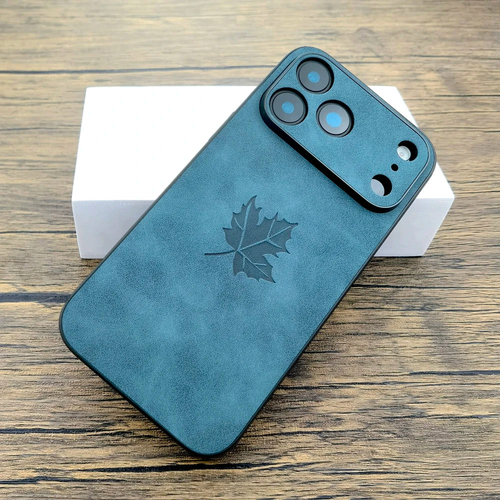 Luxuriöse Lederhülle für iPhone 17 Pro Max