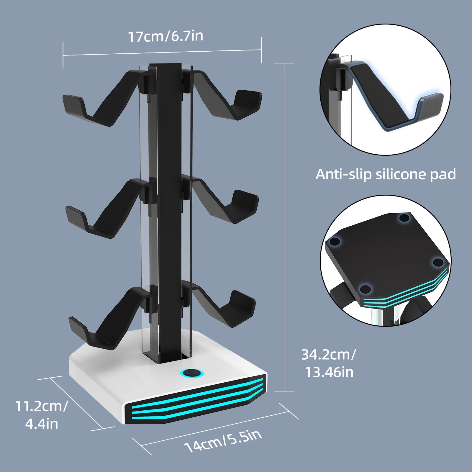 Universal Gaming Controller und Kopfhörerständer RGB
